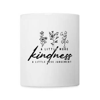 A Little More Kindness Florales Statement - Tasse - Weiß - Vorne