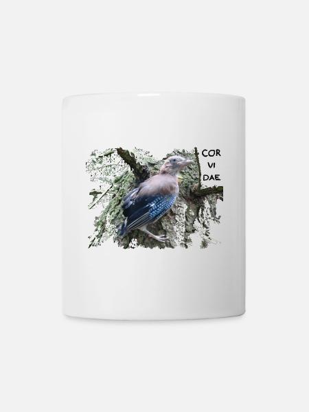 Eichelhäher Corvidae - Tasse - Weiß