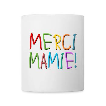 MERCI MAMAN ENFANTS MAMIE - Mug blanc - blanc - Devant