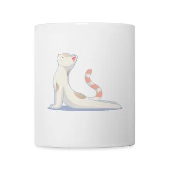 Katze macht Yoga – Harmonie & Balance - Tasse - Weiß - Vorne