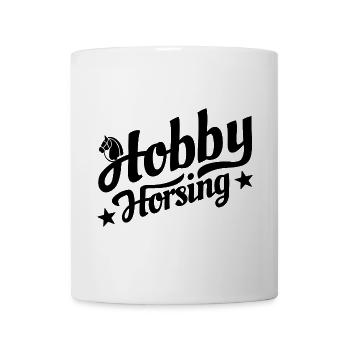 Hobby Horsing - Hobby Cheval - Equitation - Cadeau - Mug blanc - blanc - Devant