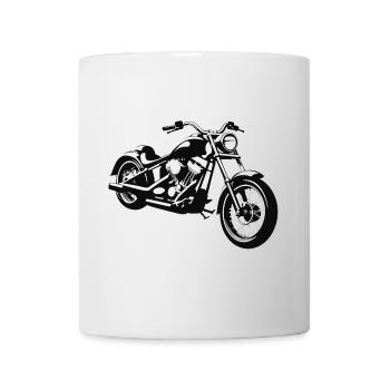 Autocollant Biker Chopper - Motorbike Design - Mug blanc - blanc - Devant