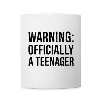 warning officially a teenager - Mug - white - Front