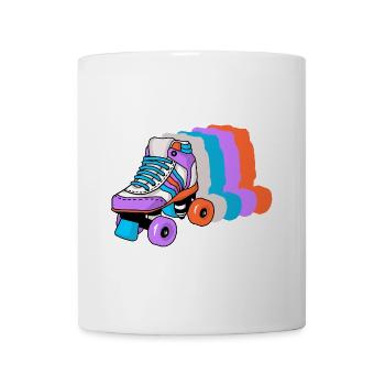 Rollschuh Schlittschuhläufer - Tasse - Weiß - Vorne