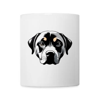 Labrador Retriever Kopf - Pet Dog Sticker - Tasse - Weiß - Vorne