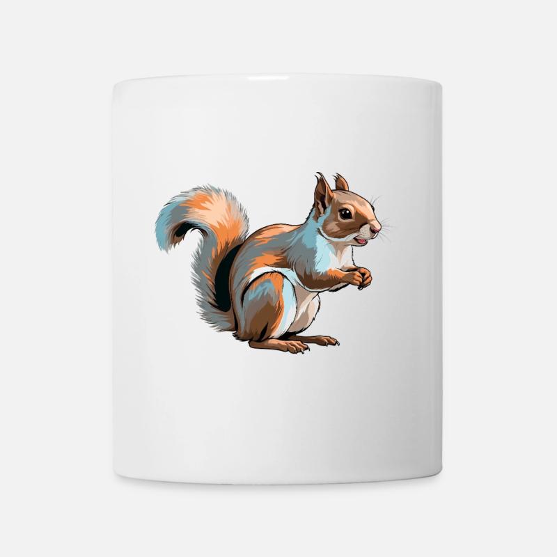 Eichhörnchen - Süße Tiere - Tasse - Weiß