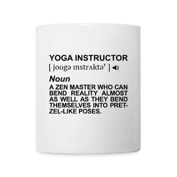 Yoga Teacher Meaning - Mug - white - Front