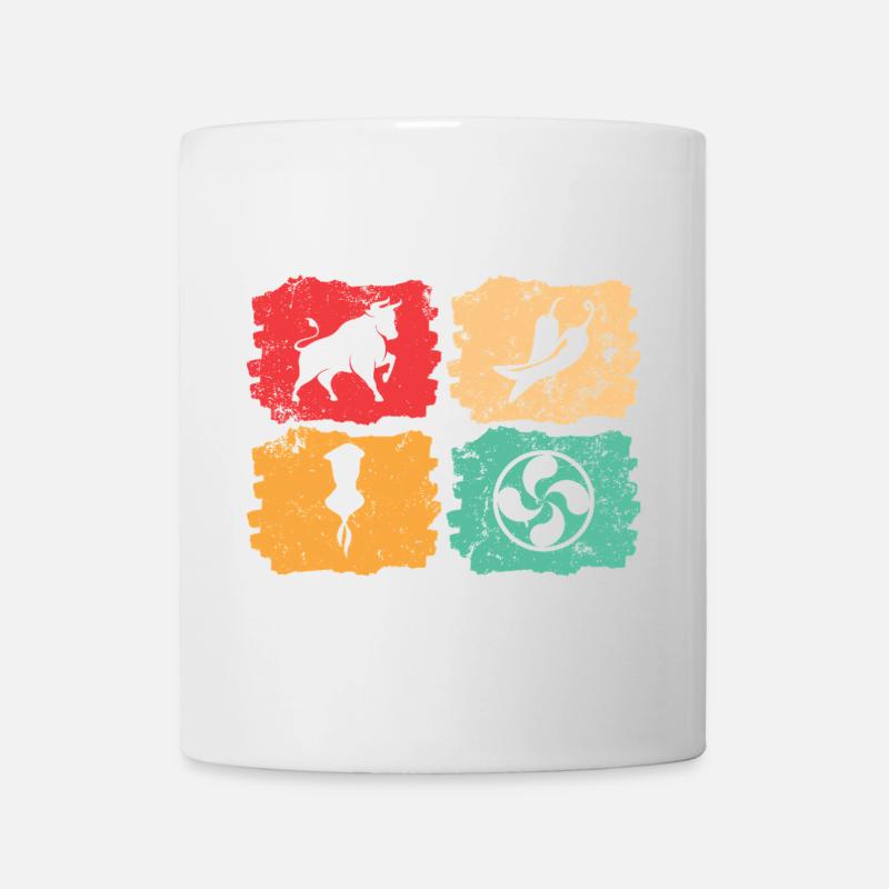 Pays basque vintage – Solar Pulse - Mug blanc - blanc