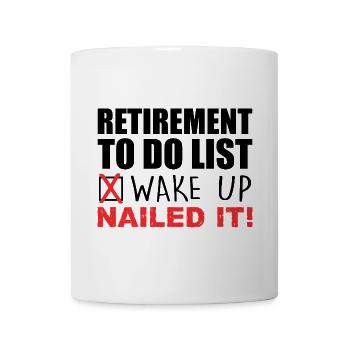 Retirement Design For Men Women Retired People - Mug blanc - blanc - Devant