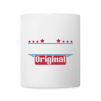 Patriotischer Adler Amerikanische Flagge Design - Tasse - Weiß - Vorne