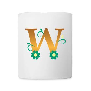 W - Tasse - Weiß - Vorne