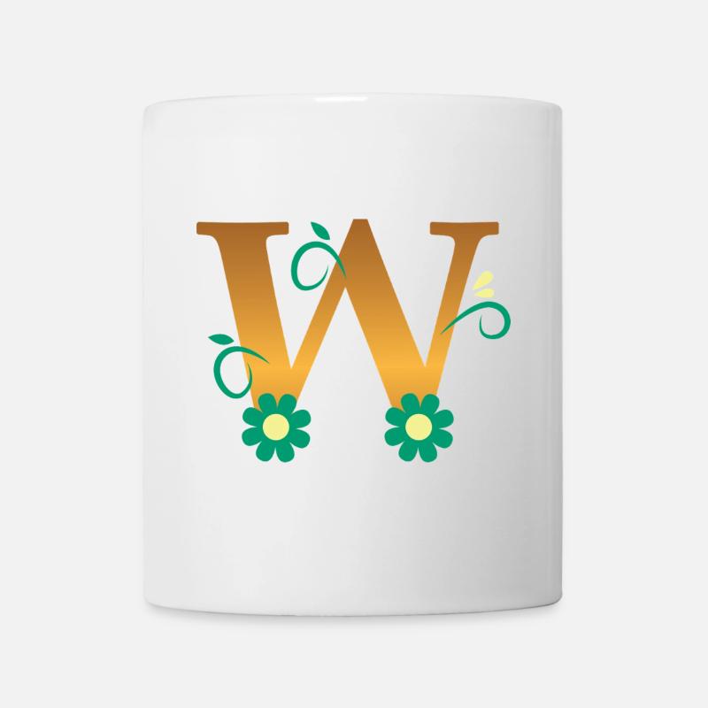 W - Tasse - Weiß