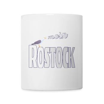 Rostock Möwe & Moin Ostsee - Tasse - Weiß - Vorne