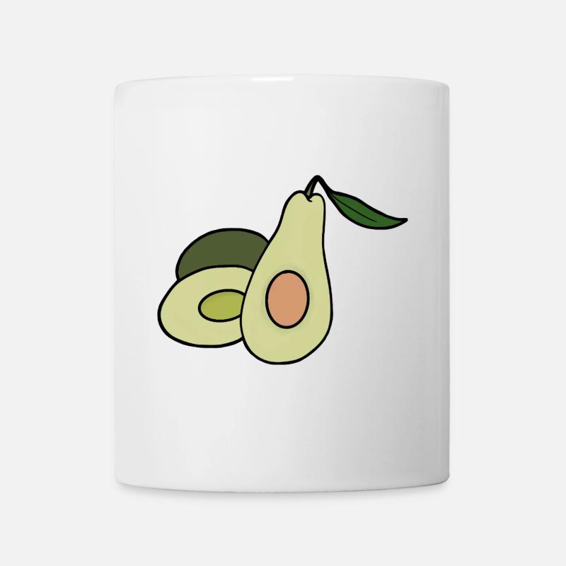 Leckere Frucht-Avocado - Tasse - Weiß