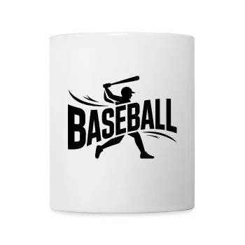 Baseball - Logo sportif cool - Mug blanc - blanc - Devant