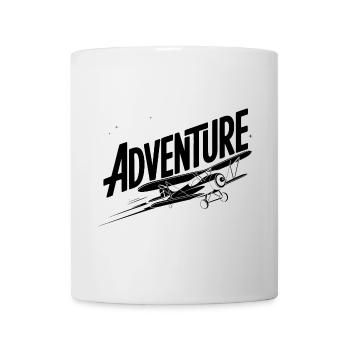 Aventure - Pictogramme de vacances cool - Mug blanc - blanc - Devant