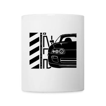 JDM Supra Japon Voiture Sombre - Mug blanc - blanc - Devant
