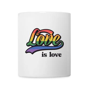 Mois de la fierté LGBT - Love is Love - Mug blanc - blanc - Devant