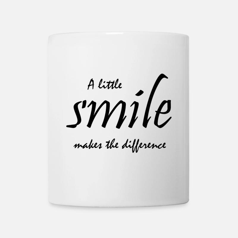Un petit sourire fait la différence - Mug blanc - blanc