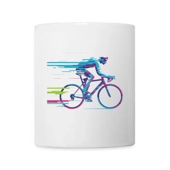 Evolve Your Ride – Glitch Cycling Concept - Tasse - Weiß - Vorne
