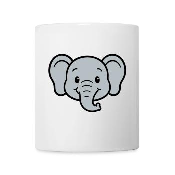 Playful elephant print for children - Mug - white - Front