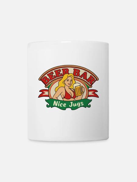 Beer Babe Retro - Tasse - Weiß