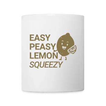 Easy Peasy Lemon Squeezy - Tasse - Weiß - Vorne