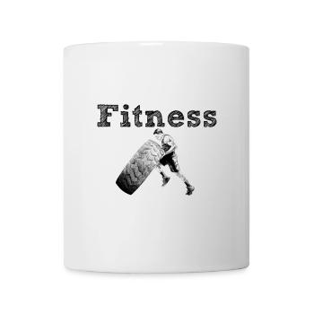 Fitness - Tasse - Weiß - Vorne