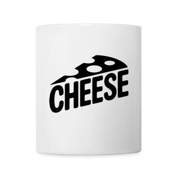 Fromage - Logo de l’aliment cool - Mug blanc - blanc - Devant