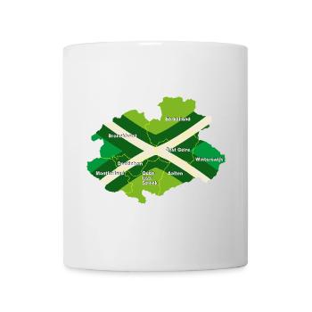 Contour Achterhoek avec couleurs - Mug blanc - blanc - Devant