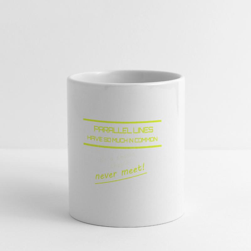 Funny Parallel Lines Math Tee Mug