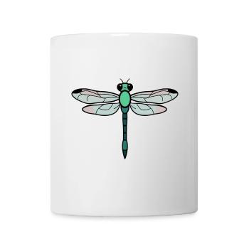 Libellule - Mug blanc - blanc - Devant