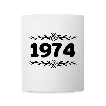 1974 Millésime 1974 Rétro 1974 Anniversaire 1974 - Mug blanc - blanc - Devant