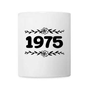 1975 Jahrgang 1975 Retro 1975 Jubiläum 1975 - Tasse - Weiß - Vorne