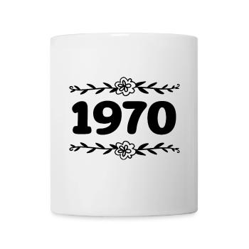 1970 Jahrgang 1970 Retro 1970 Jubiläum 1970 - Tasse - Weiß - Vorne