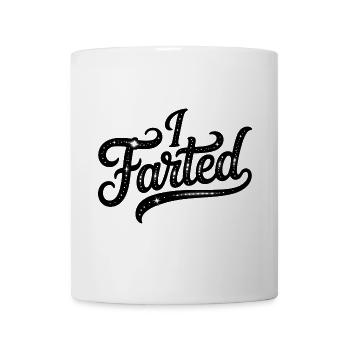 Ich habe gefurzt - Süßes Katzenlogo - Tasse - Weiß - Vorne