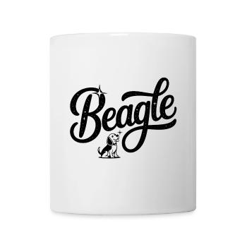 Beagle - Cooles Haustier-Logo - Tasse - Weiß - Vorne