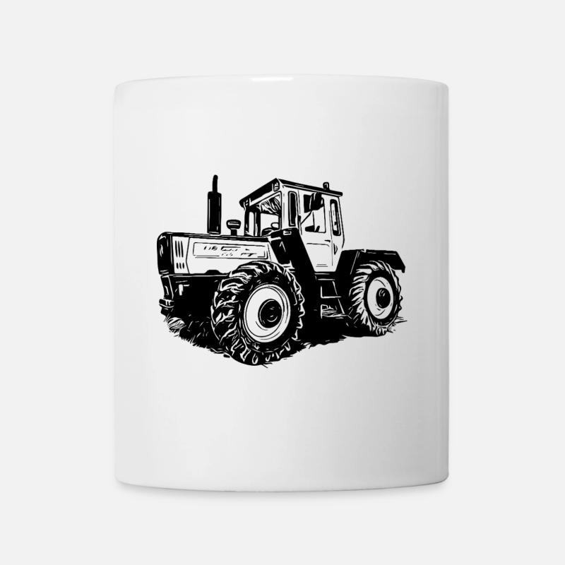 Traktorpower Silhouette - Tasse - Weiß