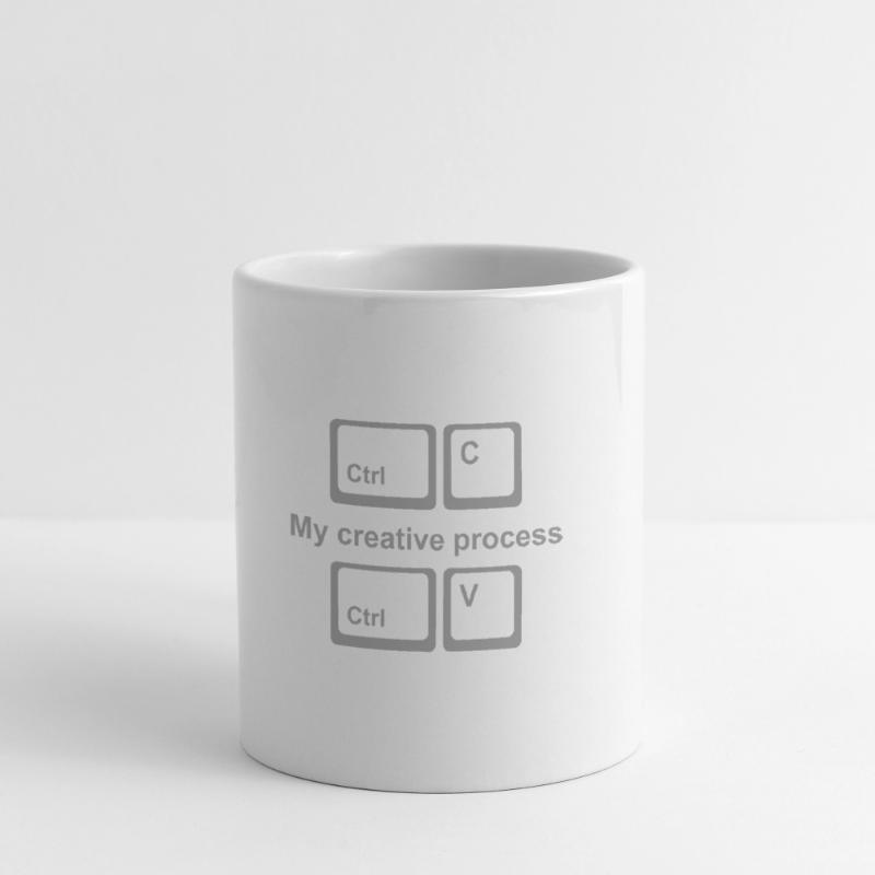 Copy Paste Shirt – Funny Coder & Designer Tee Mug blanc