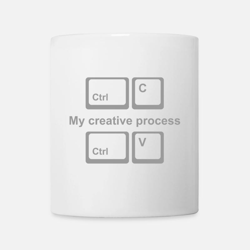 Copy Paste Shirt – Funny Coder & Designer Tee - Mug - white