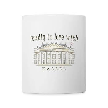 Kassel, Hand Drawing Fridericianum, Art - Mug - white - Front