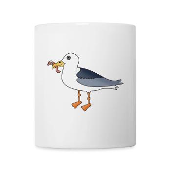 Seagull and Wattwurm Wattn Team - Mug - white - Front
