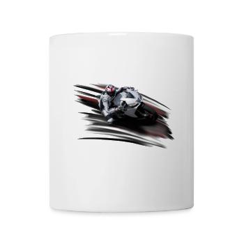 Motorrad - Tasse - Weiß - Vorne