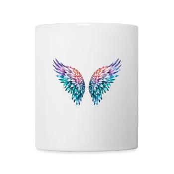 engelsflügel,federn,bunte flügel,graffiti - Tasse - Weiß - Vorne