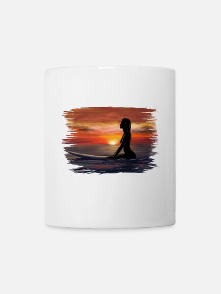 Surferin - Tasse - Weiß