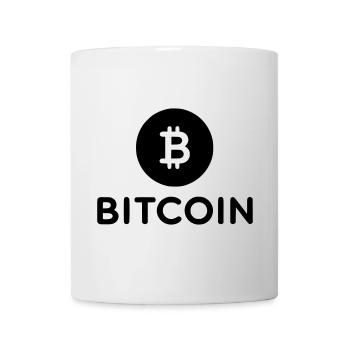 Bitcoin mit rundem Icon - Tasse - Weiß - Vorne