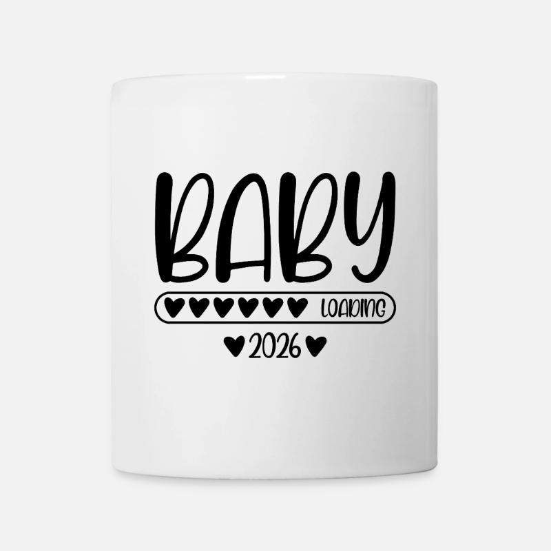 Baby 2026 loading - Tasse - Weiß