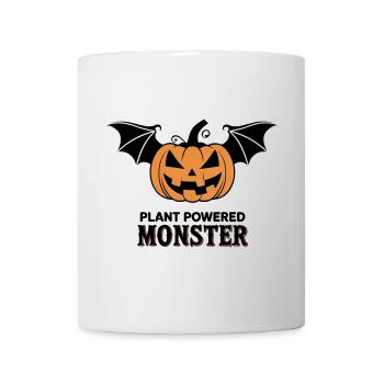 Plant Powered Monster – Halloween Kürbis - Tasse - Weiß - Vorne