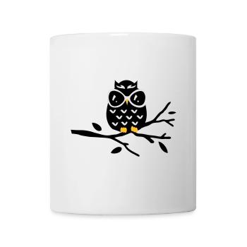 Chouette - Mug blanc - blanc - Devant