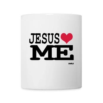 Jesus loves me - foi personnelle - Mug blanc - blanc - Devant